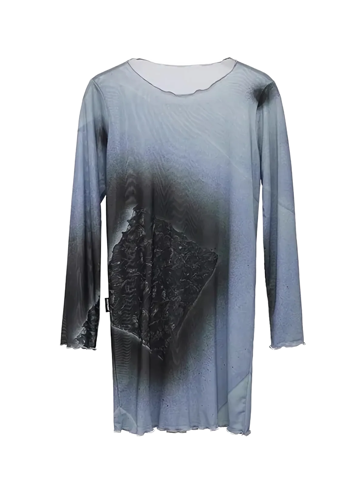 Soft Draped Minimalist Mesh Tunic - Image 5