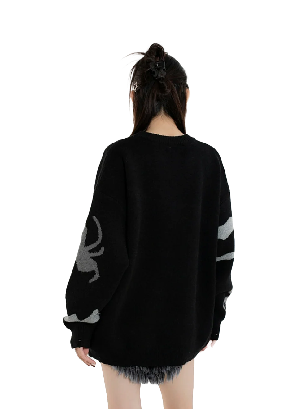 Spider Friend Oversized Knit Sweater - Image 4