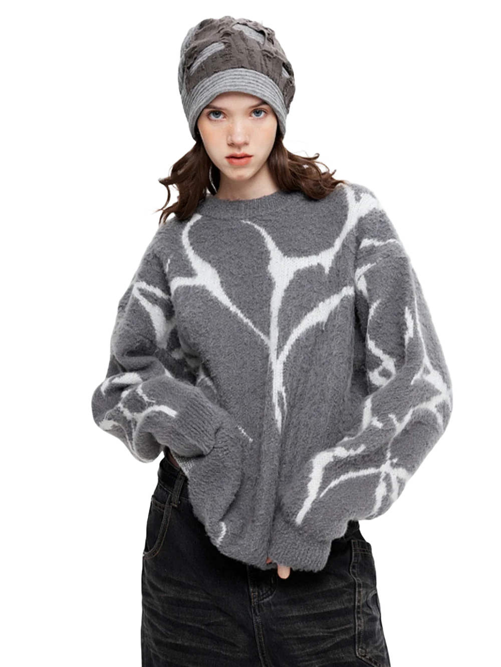 'Storm' Oversized Knit Sweater - Image 2