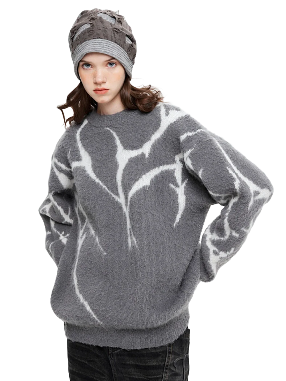 'Storm' Oversized Knit Sweater - Image 3