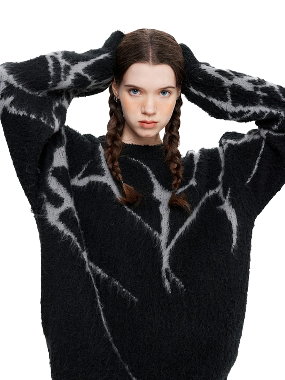 'Storm' Oversized Knit Sweater - Image 7