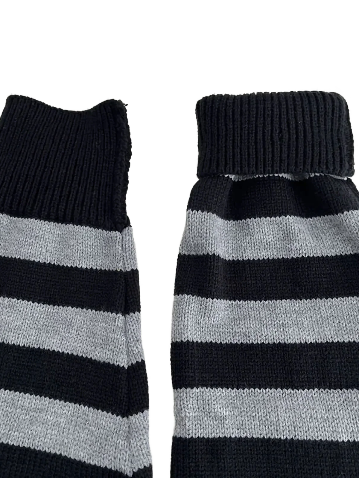 Striped Knit Leg Warmers - Image 5