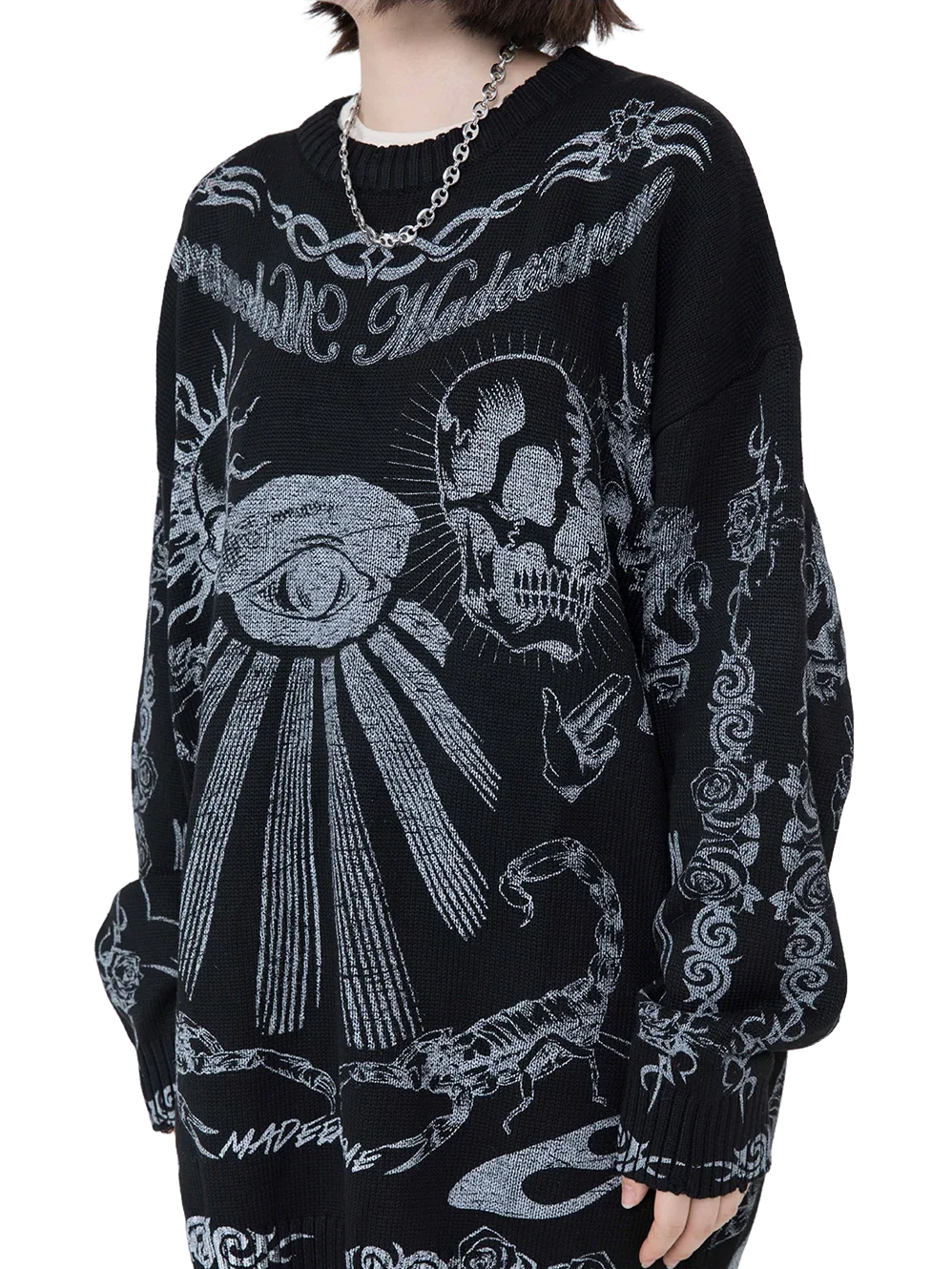 'Symphony' Oversized Knit Sweater - Image 2