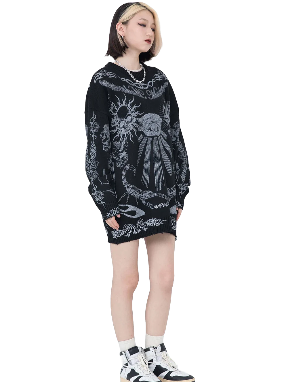 'Symphony' Oversized Knit Sweater - Image 3
