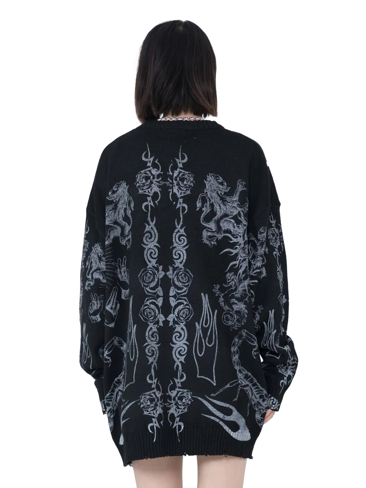'Symphony' Oversized Knit Sweater - Image 4