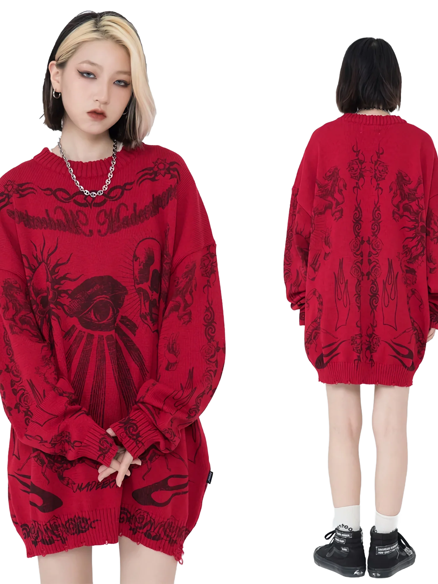 'Symphony' Oversized Knit Sweater - Image 5