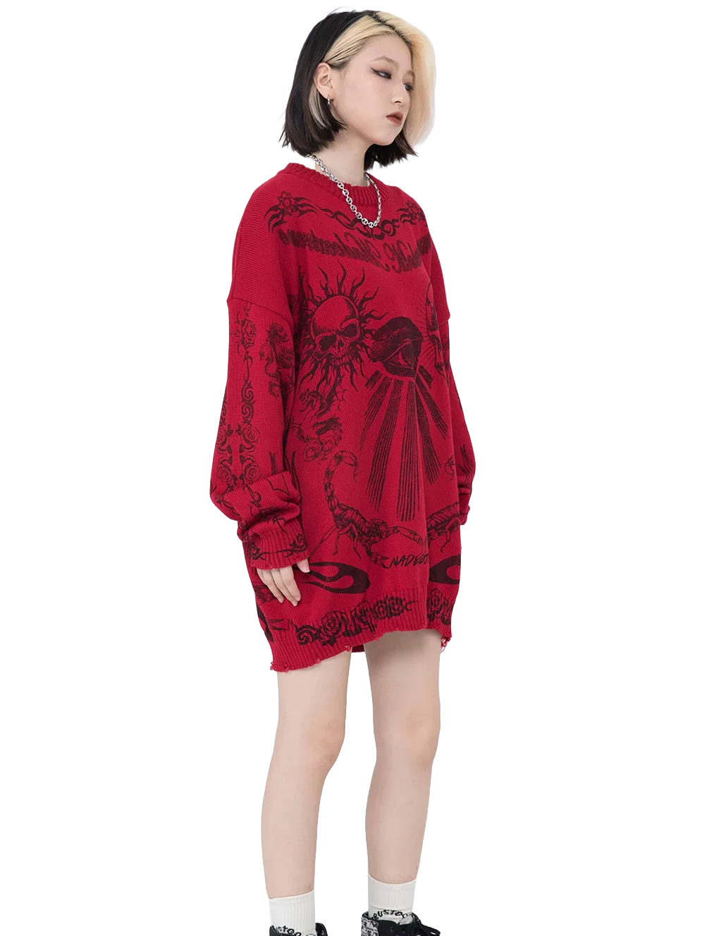 'Symphony' Oversized Knit Sweater - Image 6