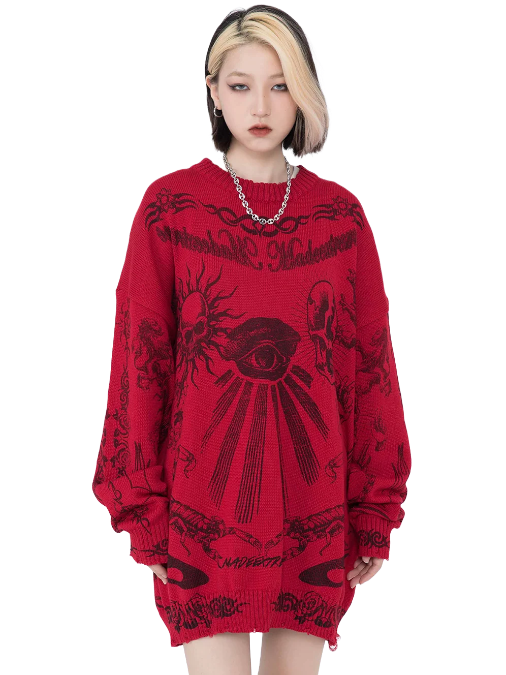 'Symphony' Oversized Knit Sweater - Image 8