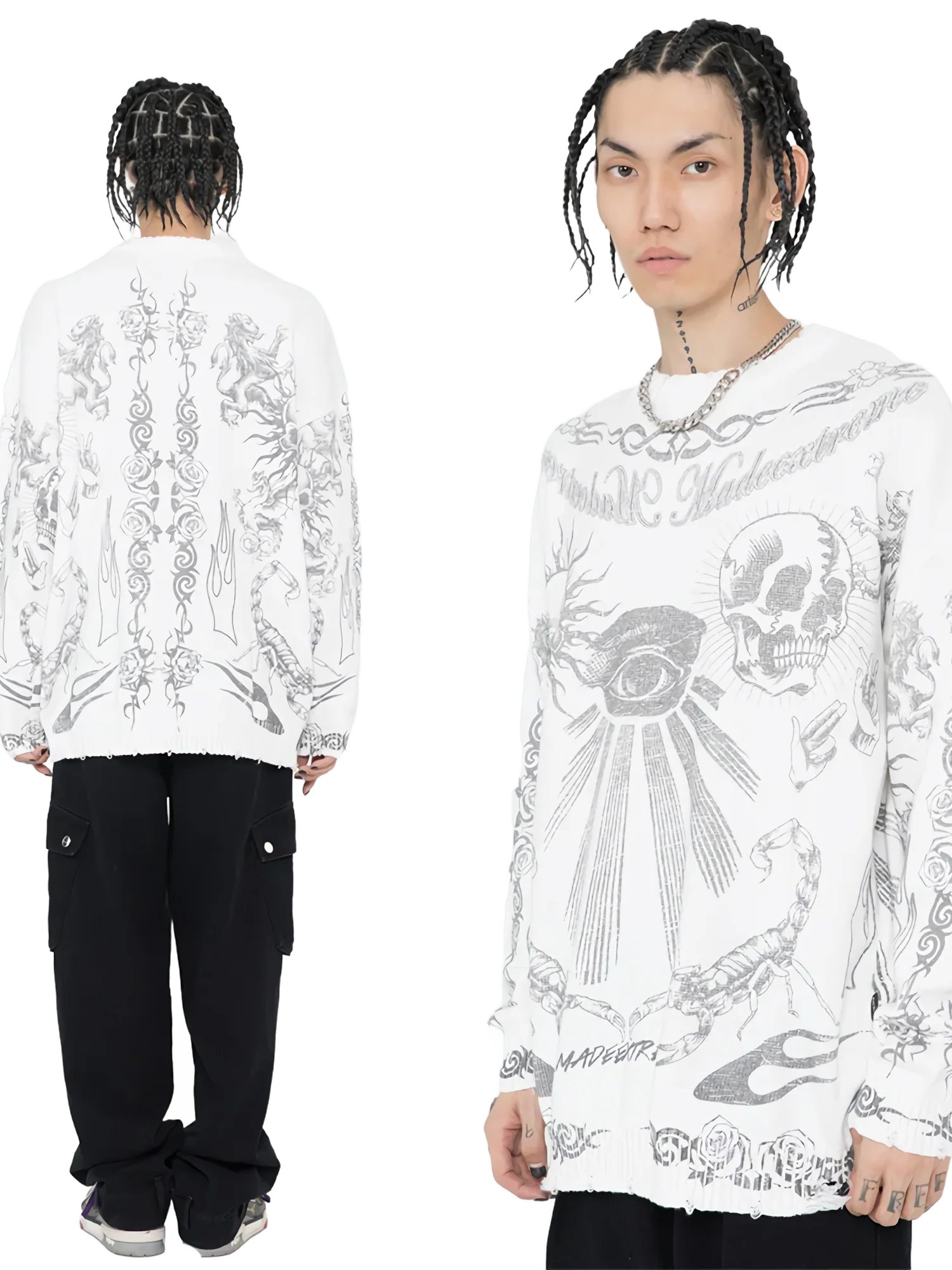 'Symphony' Oversized Knit Sweater - Image 9
