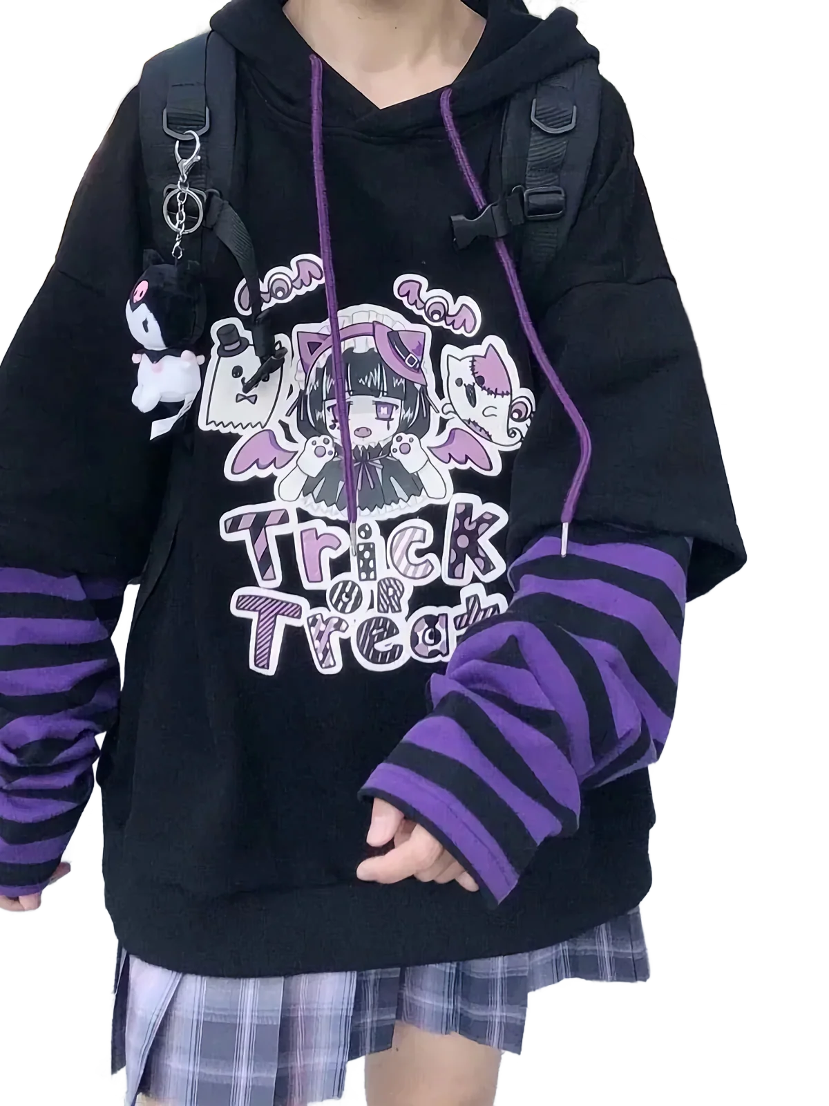 'Trick or Treat' Two Piece Oversized Hoodie - Image 2