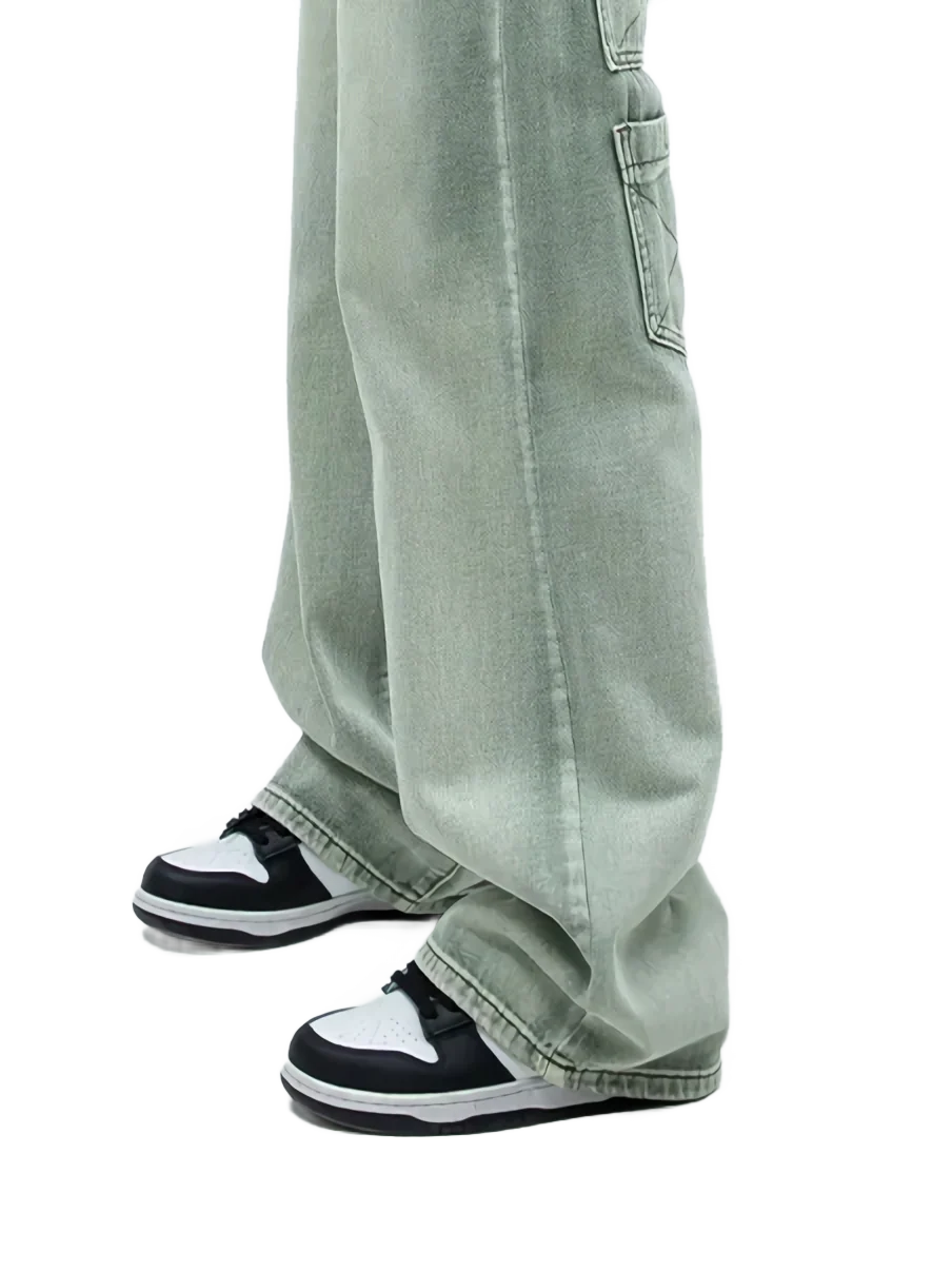 Triple Pocket Straight Leg Denim Jeans - Image 5