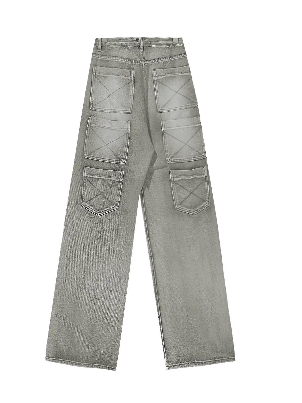 Triple Pocket Straight Leg Denim Jeans - Image 6