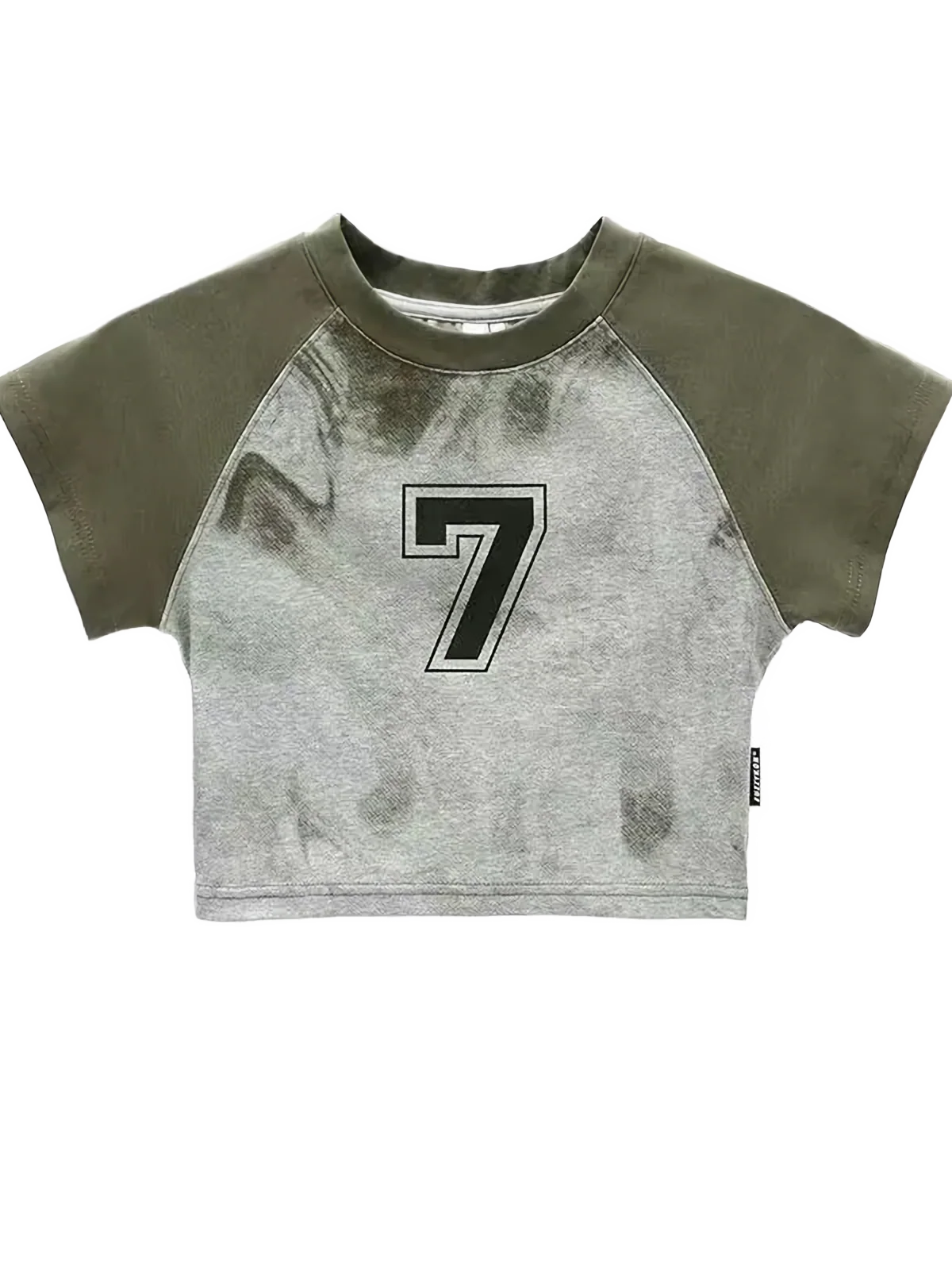 'Varsity' Cropped Cotton T-Shirt - Image 6