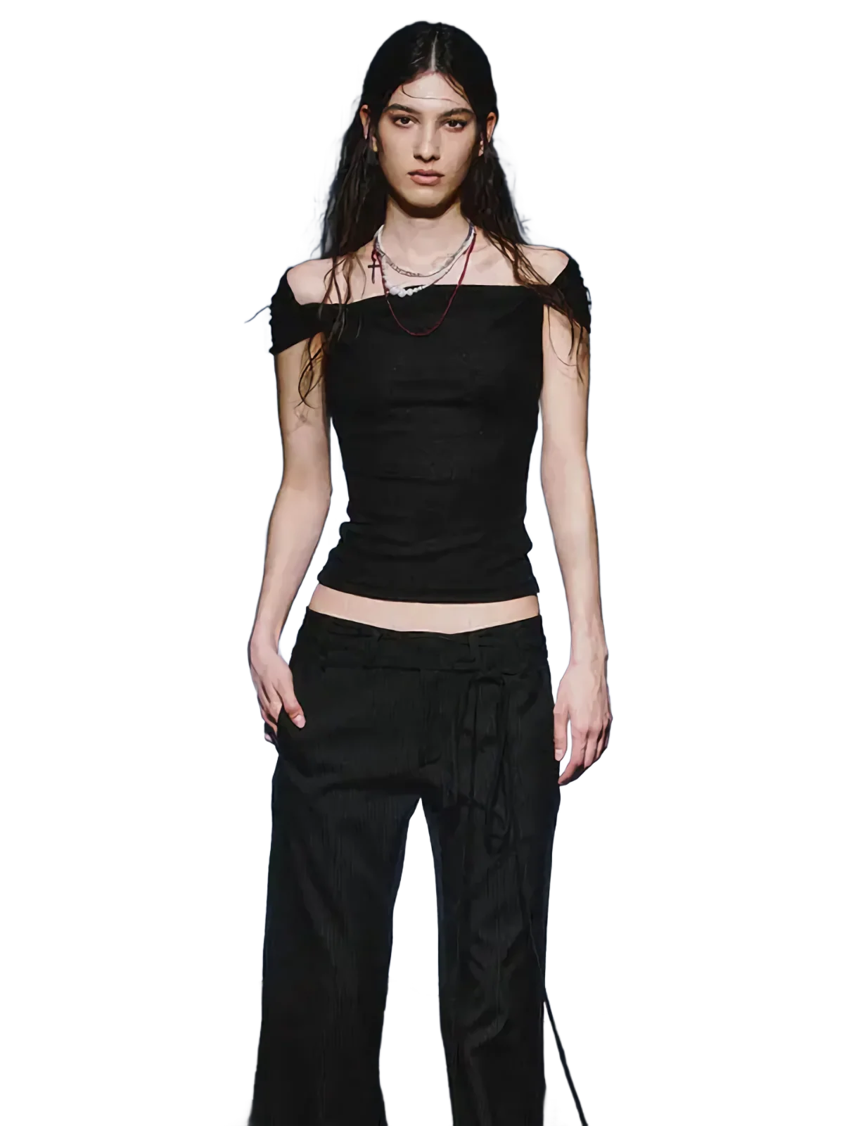 Veil Off-Shoulder Ruched Top - Image 4