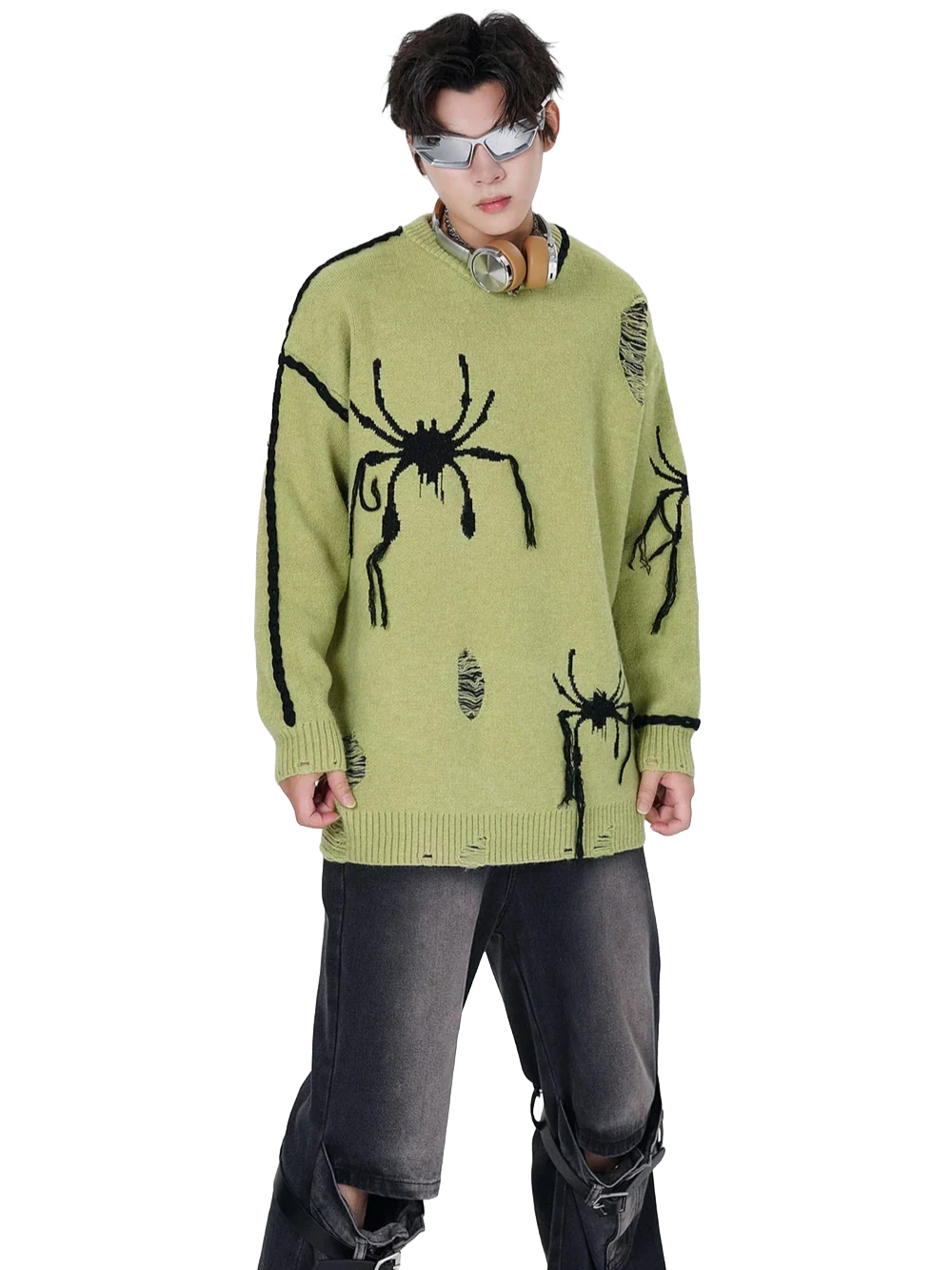 'Venom' Oversized Knit Sweater - Image 11
