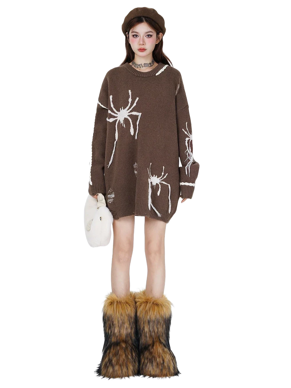 'Venom' Oversized Knit Sweater - Image 5