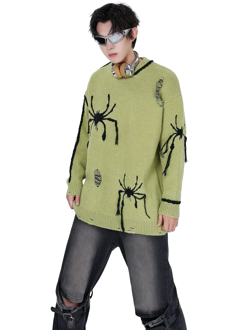 'Venom' Oversized Knit Sweater - Image 9