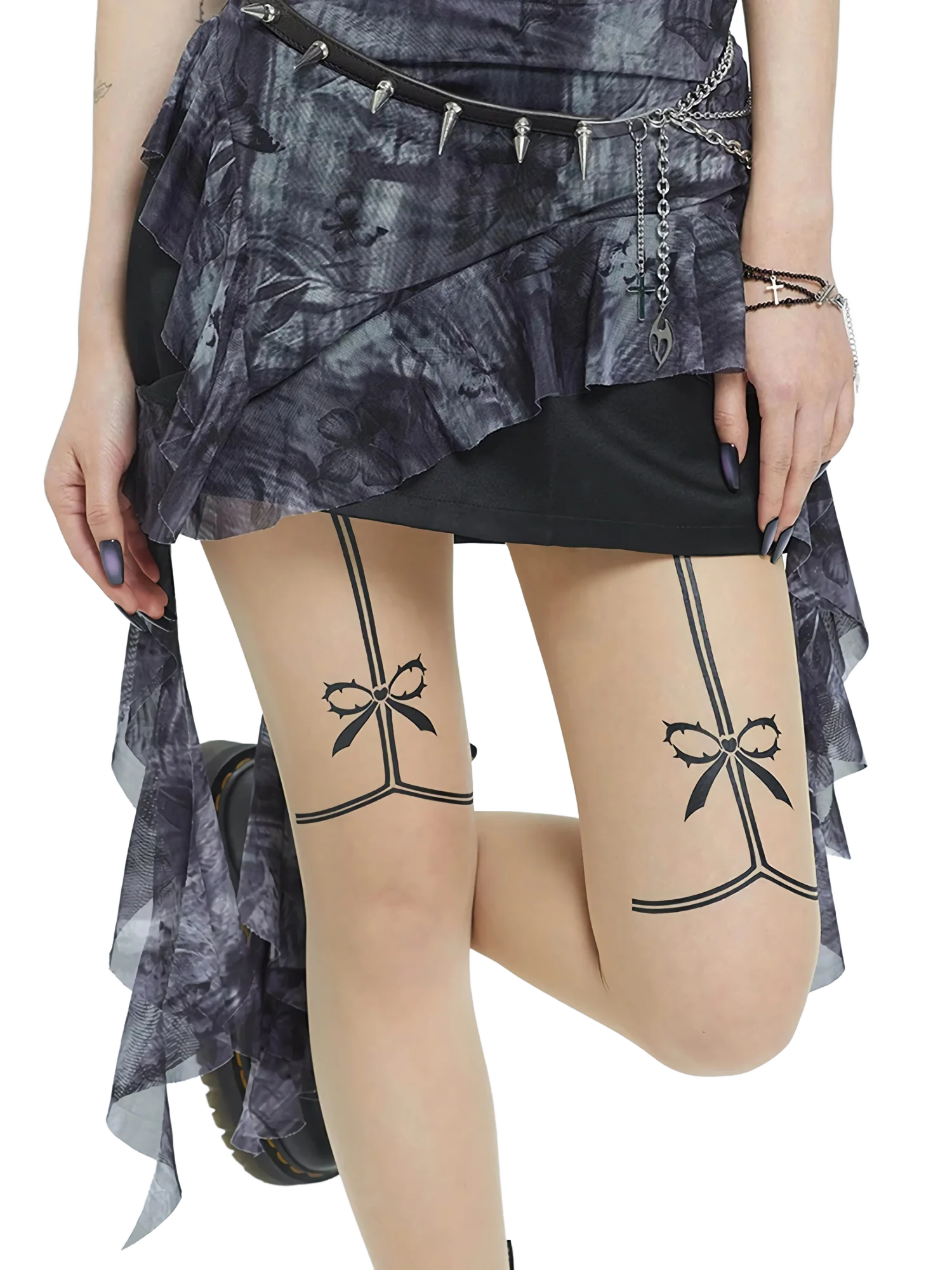 'Wraith' Layered Mini Dress - Image 3